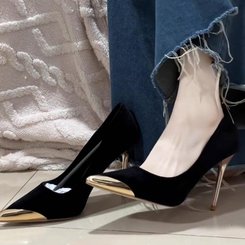 Elegant Ultra High Heels Ladies Patent Pumps Four Season Pointed Toe Thin-heel Women High Heel Wedding Office Career Shoes 35-42