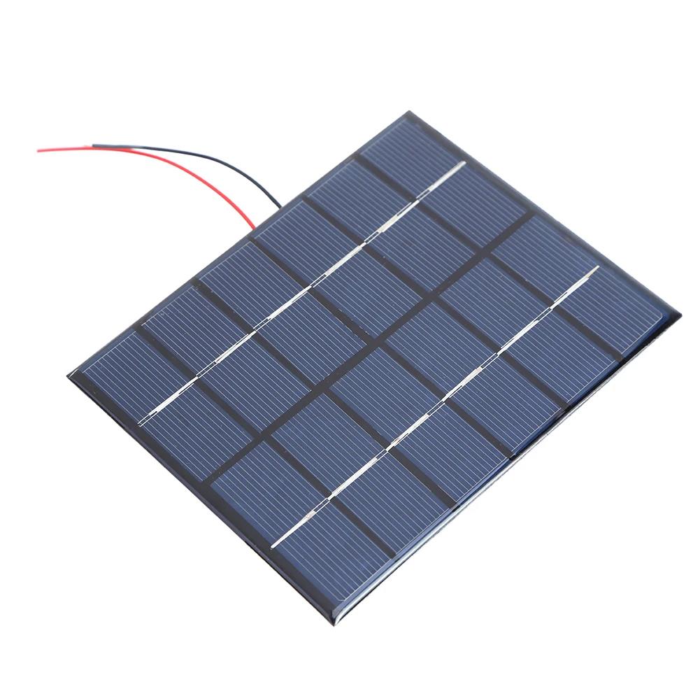 2W Portable Solar Panel 4V5V/6V/12V Outdoor Hiking And Camping Waterproof Portable Charger Mobile Phone Charging Bank Charging 4