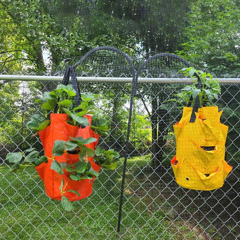 Strawberry Hanging Flower Pot Bag Herb Growing Container Garden Storage Easy Plant Care & Display Bag