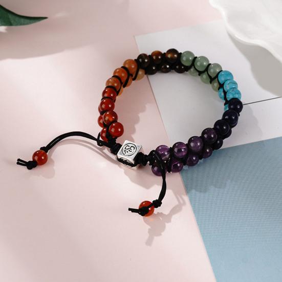 Braided Bracelet Bohemia Style Colorful Handmade Design Adjustable Size Bracelet Symbolic Meaning Wristband