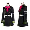 Cosplay di Seraph of the End Costume di Shinoa Hiragi, Uniforme della Moon Demon Company Abito da Palco Anime