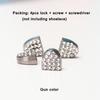 4pcs/1set Daisy Push Button Shoelace Buckle Diamond Metal Push Button Shoes Lock Buckle For Flats Shoelace Lock DIY Sneaker Kits