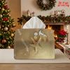 1pc Nautical Tissue Box with Starfish, Compass & Anchor - Reusable Beach-Themed Napkin Dispenser Suitable for Kitchen, Bathroom, Table Centerpiece, Na