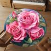 1pc Rose Flower Round Chair mat office Area Rug - Non-Slip, Floor Mat for Office, Bedroom, Ideal home decor gift c0112008