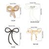 Exquisites Irregular Bowknot Charm Brooch Alloy Pin Badge Fashion Lapel Pin Clothing Decorations Jewelry for Women Girls