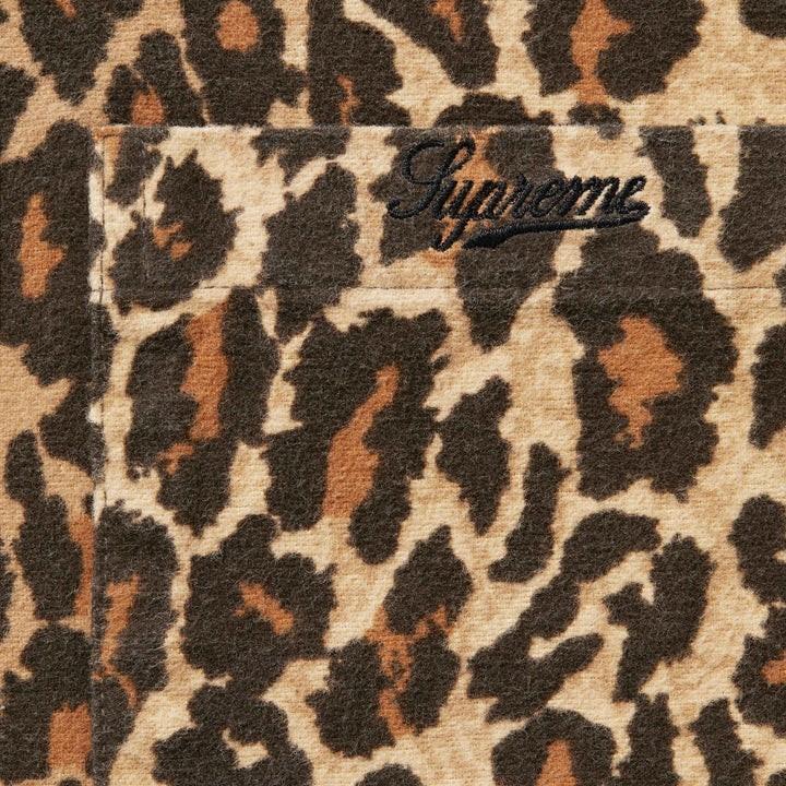 Supreme Flannel Pajama Shirt Leopard