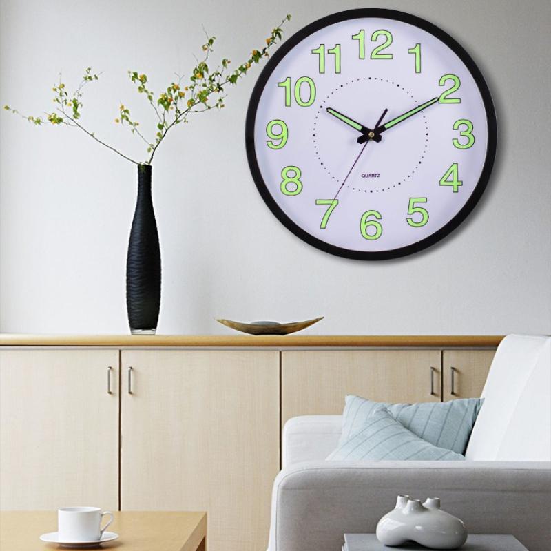 1 Adet Parlayan Duvar Saati Sessiz Saat Plastik Kişilik Yaratıcı Saat Sıcak Satış Kuvars Saat Saat