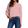 Women's Fashion Casual V-Neck  Shirt Long Sleeve Top