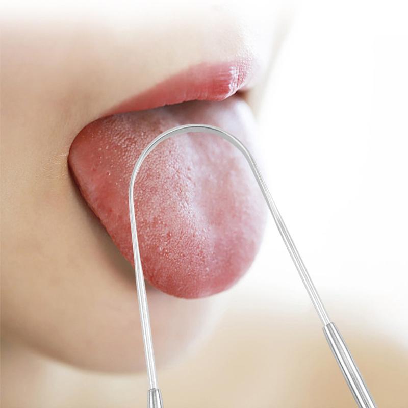 Tongue Scraper, Stainless Steel Tongue Cleaners, Tongue Scraper for Adults, Reduce Bad Breath and Fresh Breath