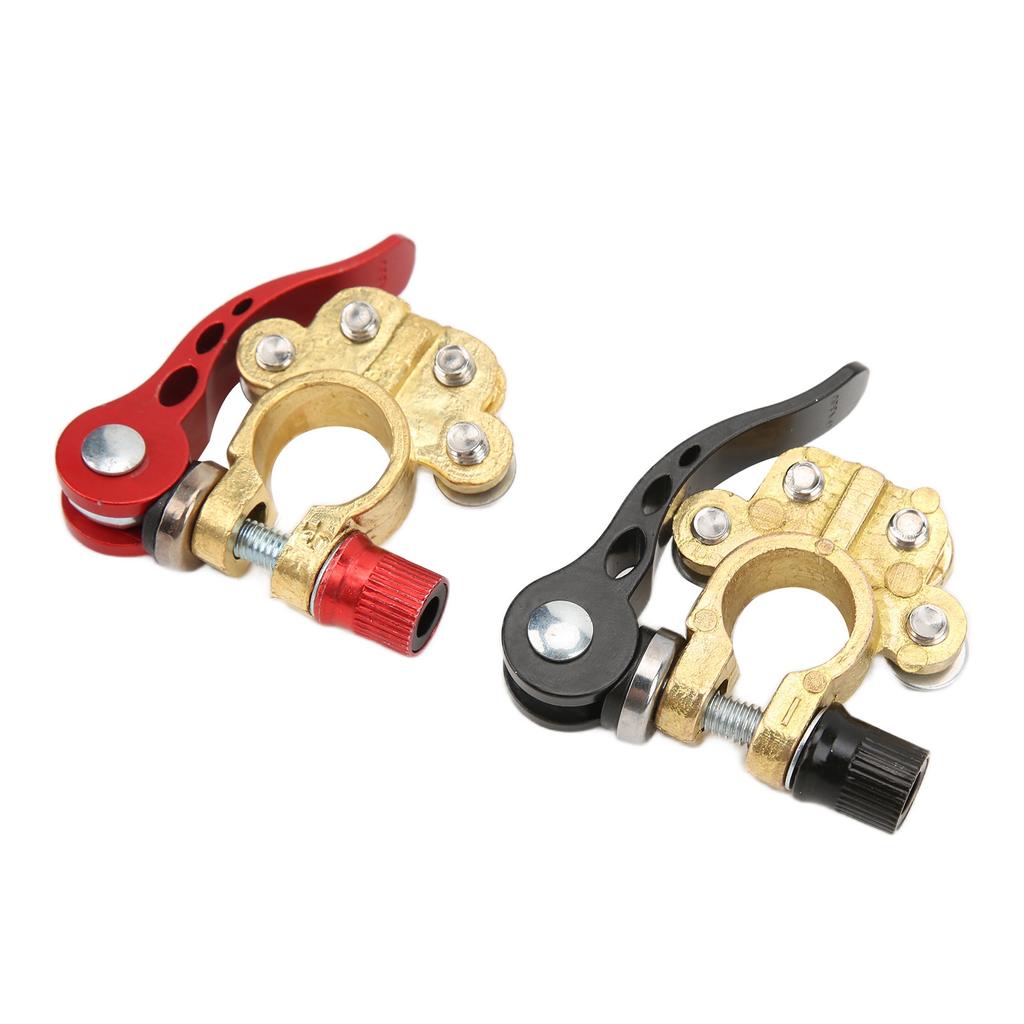 Battery Terminal Connector 4 Way Quick Release Positive Negative Power Switch Top Post Clamp