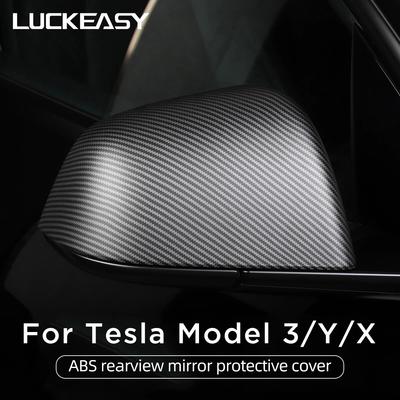 Tesla Model 3 YX külső tükörvédő burkolathoz, szénszálas zongorafekete, 2023-as verzió, visszapillantó tükörház tartozékaihoz
