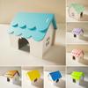 Maison pour hamster, jouet pour animal de compagnie, cachette pour petits animaux, cabane avec design poreux, lieu de nidification ventilé et sûr pour hamsters, ours dorés, écureuils