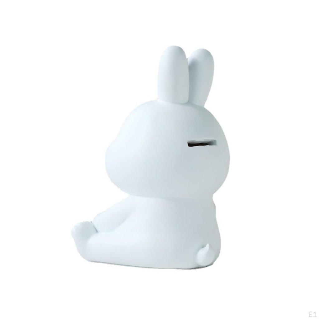 Creative Piggy Bank Ornament Cute Large Capacity Accessories Sculpture Resin Collectible for Kids