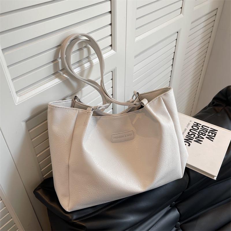 

Трендовая модная сумка-тоут женская летняя новая студенческая сумка для занятий большой вместимости универсальная сумка через плечо белый