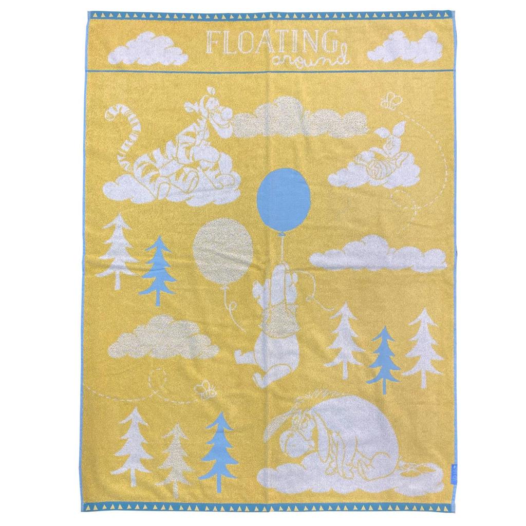 Marushin Disney Winnie the Pooh Towel Blanket with Forest Balloon Design 85 X 115 Cm Children's (2215044000),