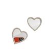 Heart-Shaped Glass with Diamonds Love Mirror for DIY Epoxy Resin Phone Case Accessories