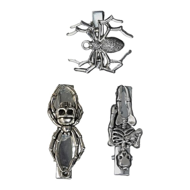 Halloween Barrettes Cute Skeleton Hair Clip Cosplay Party Headwear Cute Hair Clip Dress Up Party for Masquerades