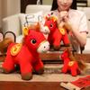 2026 Horse Year Plush Horse Doll Letter Print Horse Stuffed Animal  Children Toys