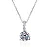 Korean Starry Sky Moissanite Necklace, S925 Sterling Silver, Luxury Design