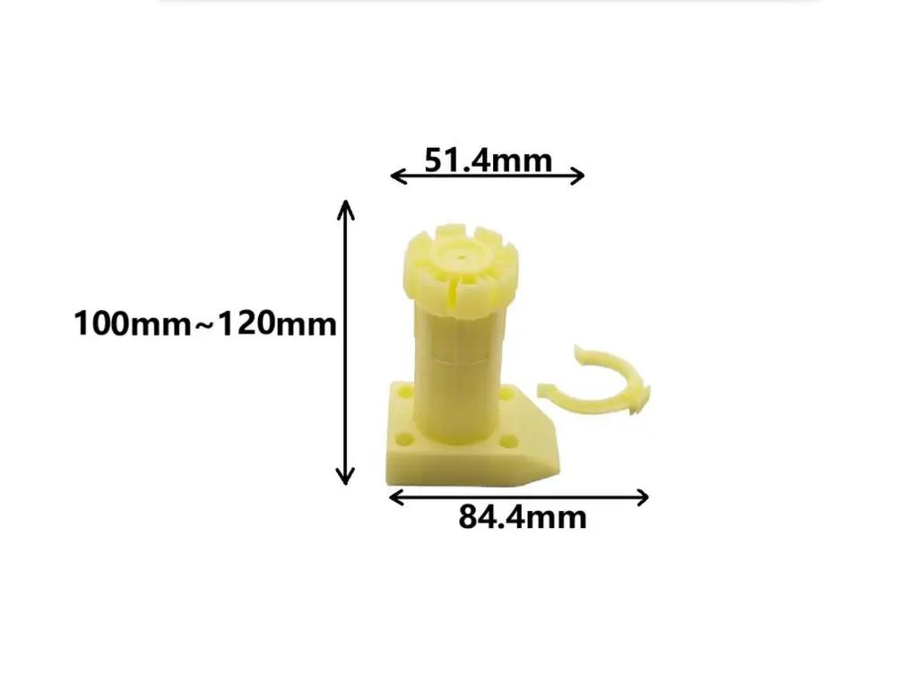 Thickened ABS Plastic Adjustable Cabinet Legs for Furniture Support Feet For Sofa Leveling 3.32x3.94x2.02 Inches
