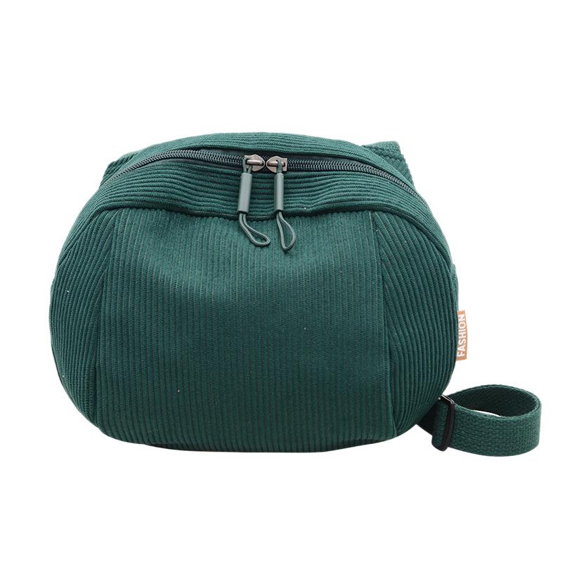 2025 Summer Korean Corduroy Crossbody Backpack: Stylish, Textured, Casual Shoulder Bag
