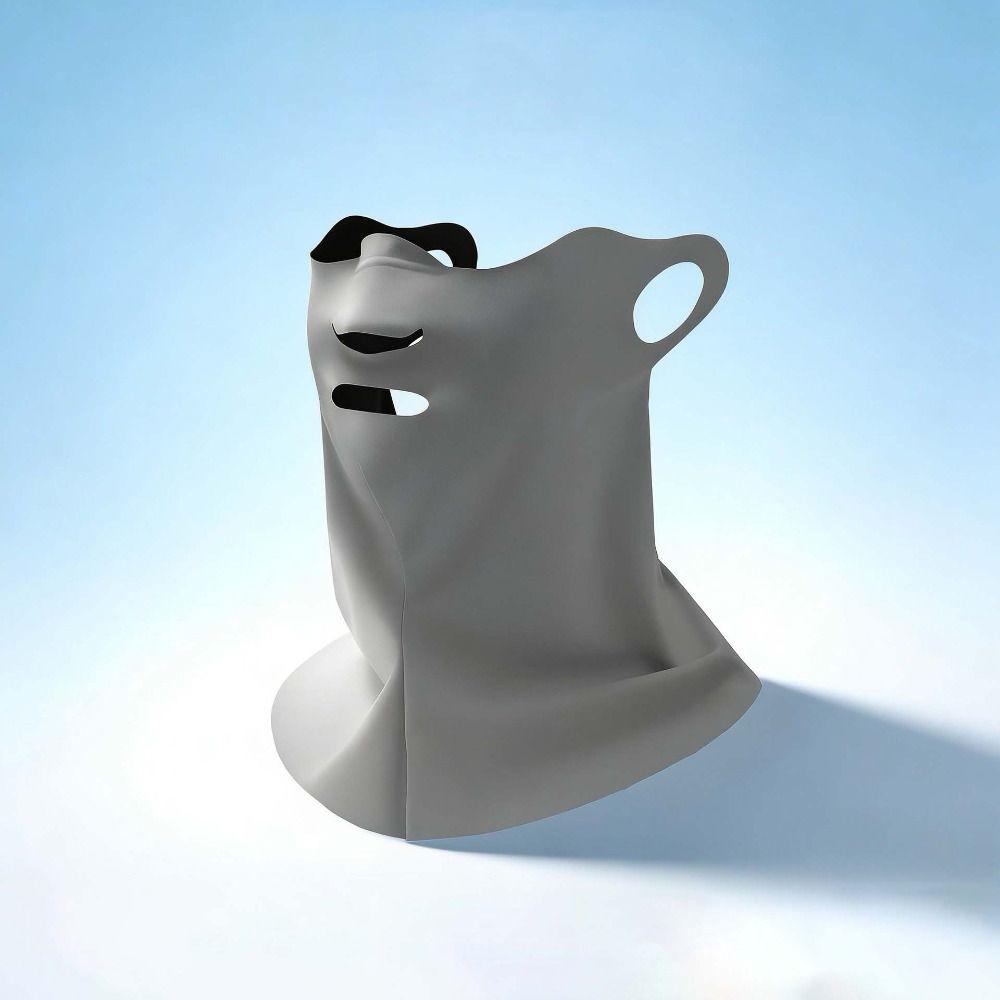 Polyester Face Sun Protection Nylon Breathable Sunshade Mask Daily Neck Sunscreen Mask  Beach