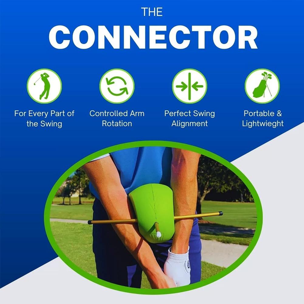 Golf Swing Trainer Connects Ball To Correct Arm Movements and Improve Skills
