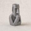 Yousheng Moai Thinker Statue, 3D Printed Creative Thinker Figurine, Fun Moai Statue Ornament for Home Office Desk Shelf Decoration