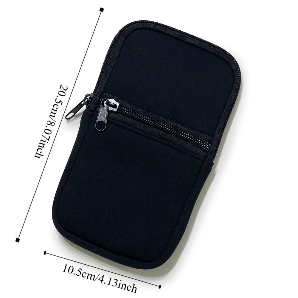 Neoprene Zipper Phone Bag Belt Wearing Phone Bag Pouch  Portable Power Source