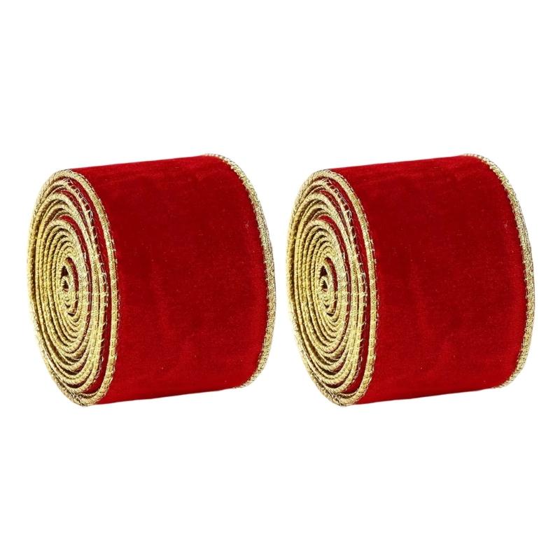 Grand Gold Base Birds Decorated Ribbon Christmas Tree Ribbon Rolls For Christmas Gift Packaging And DIY Seasonal Designs