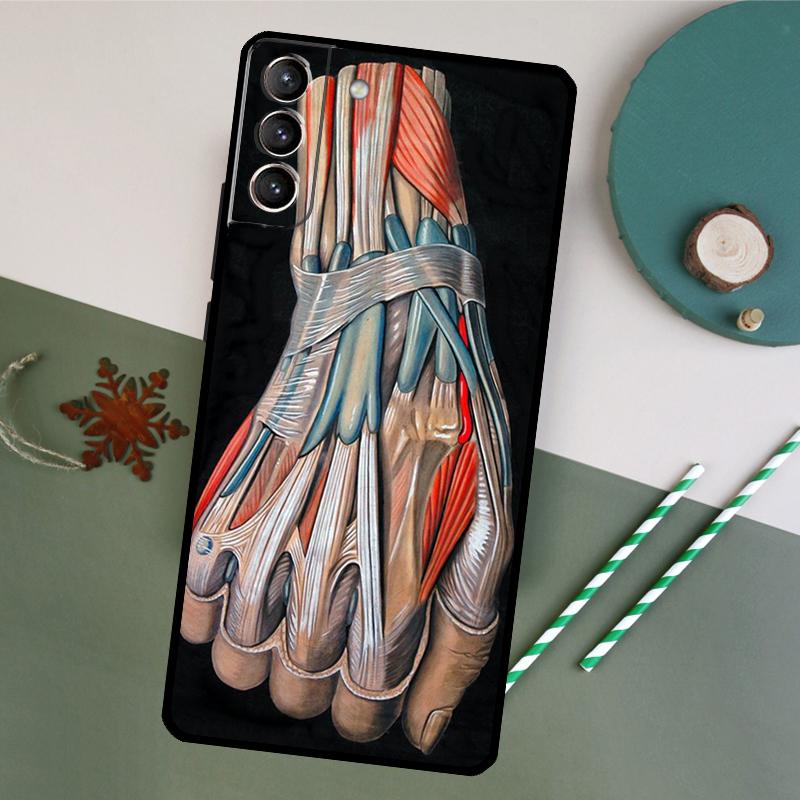 Medical Human Organs Meridian Art Phone Case For Samsung Galaxy S26 S24 Ultra S20 S21 S22 S23 S25 Plus S10 S25 FE Back Cover