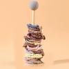 Wood Hair Elastic Organizers Multifunctional Desk Storage Rack Nonslip Base for Hair Accessories and Stationery Supplies