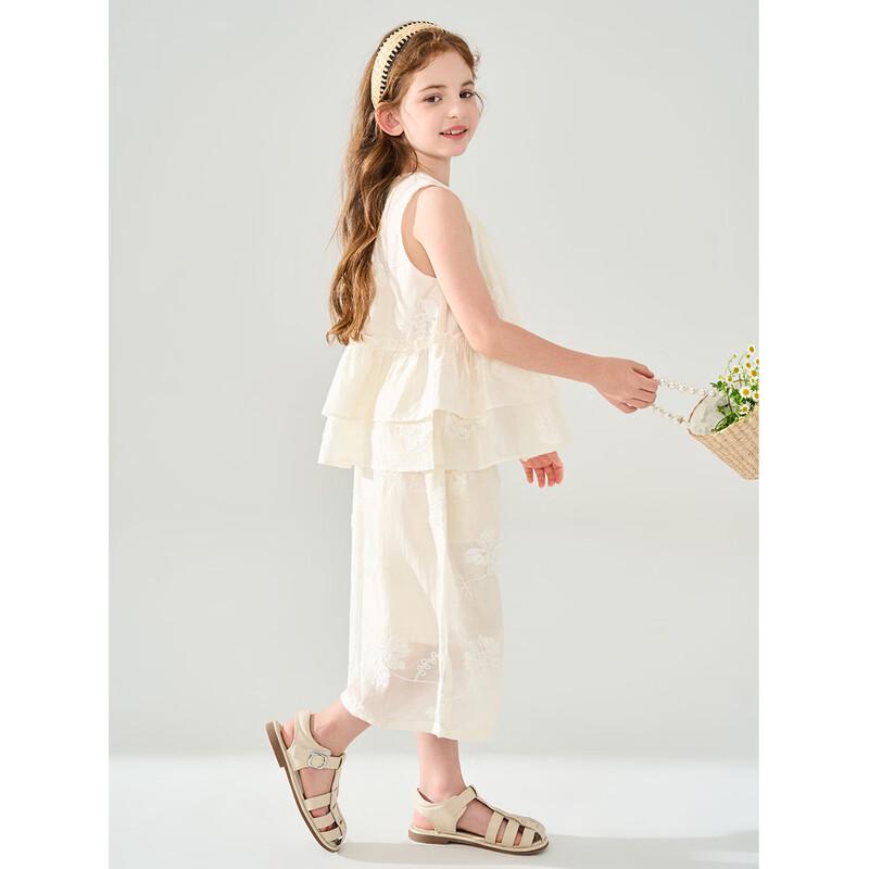 Montagut Girls  Summer Jacquard Vest & Shorts Set 160
