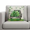 St Patricks Day Irish Party Cushion Cover Multi-Purpose Four-Leaf Throw Pillow Cover Creative Clover Pillowcase for Home Decor
