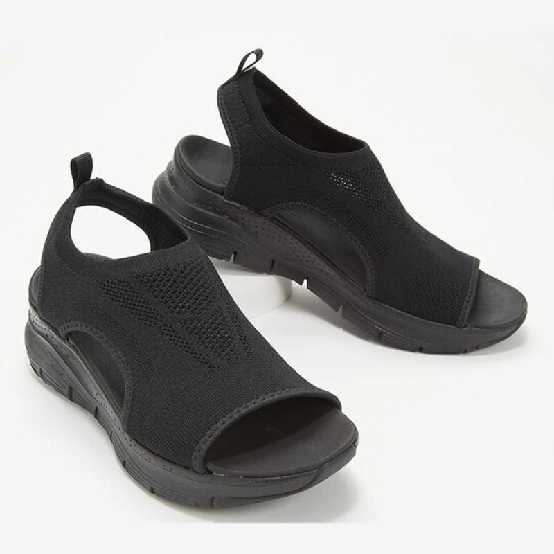Damenschuhe Sommer Komfort Lässig Sport Sandalen Damen Strand Keilsandalen Damen Plateau Sandalen Römische Sandalen Übergröße