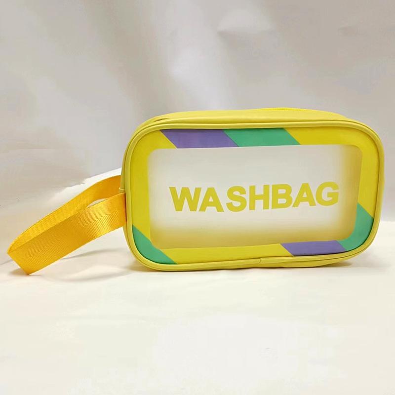 Large Capacity Waterproof PVC Travel Toiletry Bag - Transparent Cosmetic Storage Bag