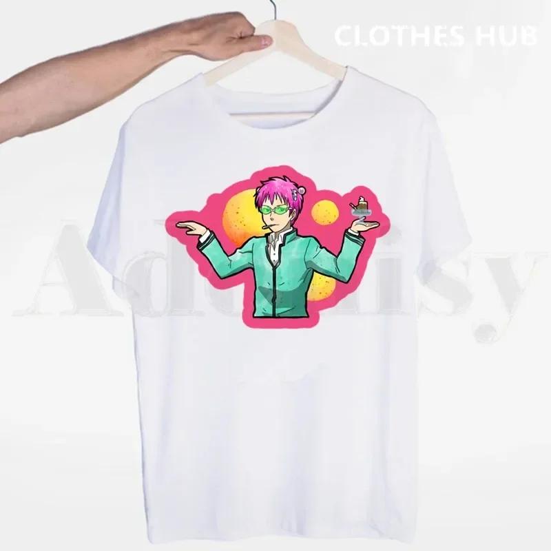 The Disastrous Life Of Saiki K Kusuo No Psi Nan Tshirts Men Fashion Summer T-shirts Tshirt Top Tees Streetwear Harajuku Funny