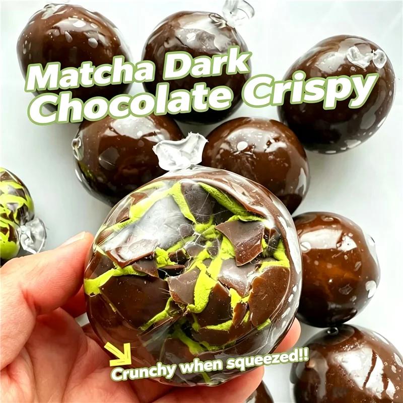 Cocoa Wax Mint Handmade Ball Crunchy Calming Mood Boosting Anti-Stress Sensory Fidget Toy Relax Tabletop Ornament Decor Gift