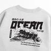 Seupeullaesikodeu Heavy Crew Neck Sweatshirt Melange White - Ocean