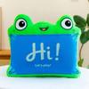 Xiaohe Flat Pillow Green Dragon Cute Frog Modeling Children's Waist Cushion Cartoon Modeling Baby Waist Pillow