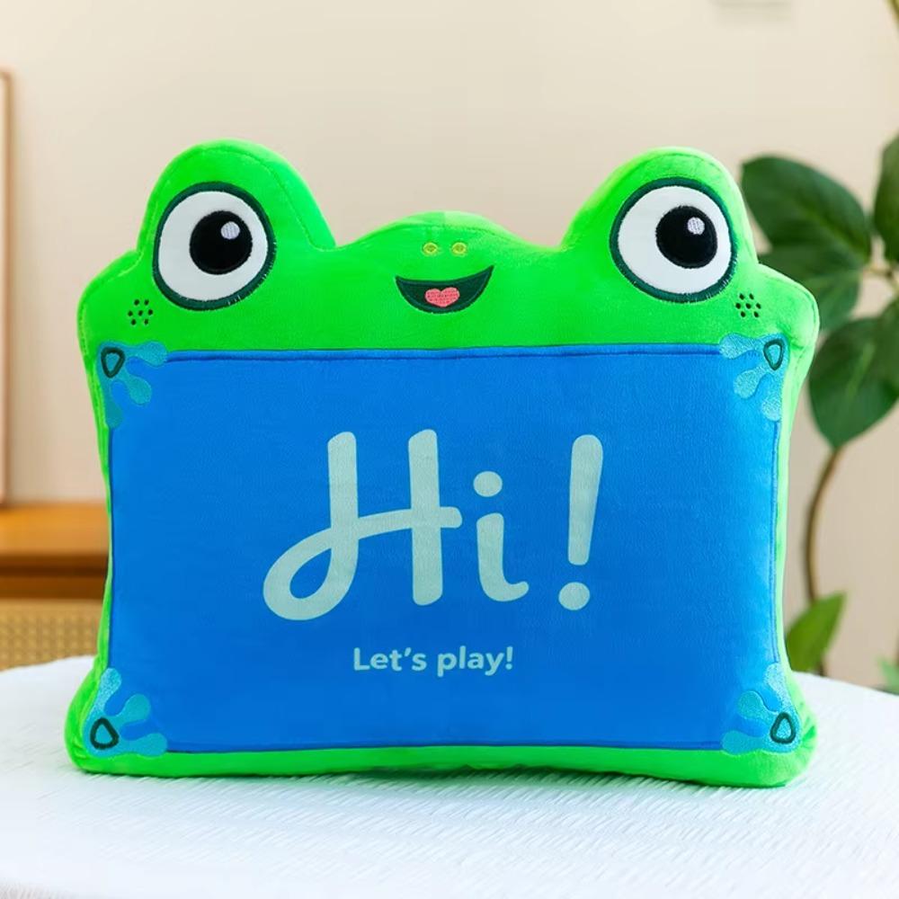 Xiaohe Flat Pillow Green Dragon Cute Frog Modeling Children's Waist Cushion Cartoon Modeling Baby Waist Pillow