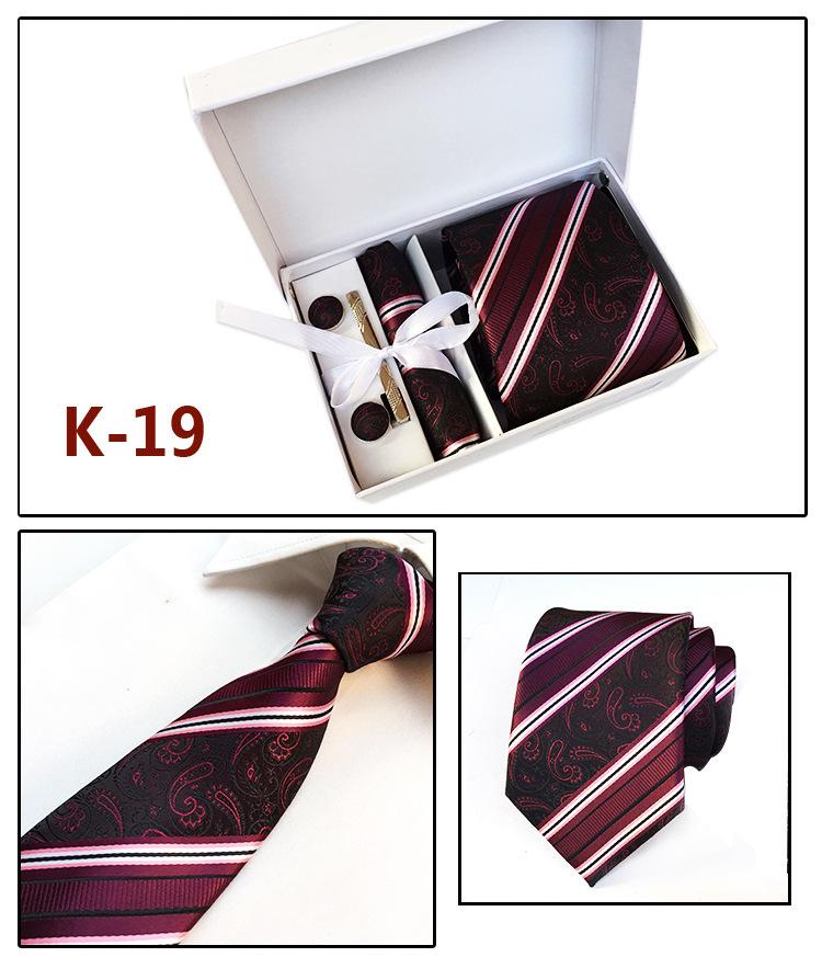 Herren-Krawatten-Geschenkbox 6-teiliges Set Gruppenkrawatte Business-Krawatte