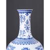 Hand-Painted Blue and White Porcelain Vintage Vase - Chinese Classical Living Room Ornament