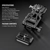 NEEWER PS015 PRO Foldable V-Mount Plate Arca Type Quick Release Camera Base with 1/4 3/8 Screws for DSLR Mirrorless Gimbal