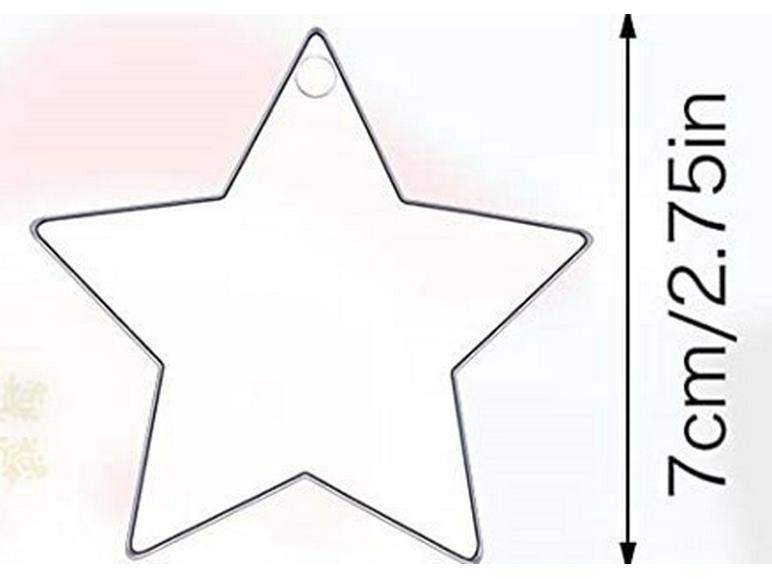 

Clear Acrylic DIY Christmas Ornaments with Red Ribbon for Tree Hanging