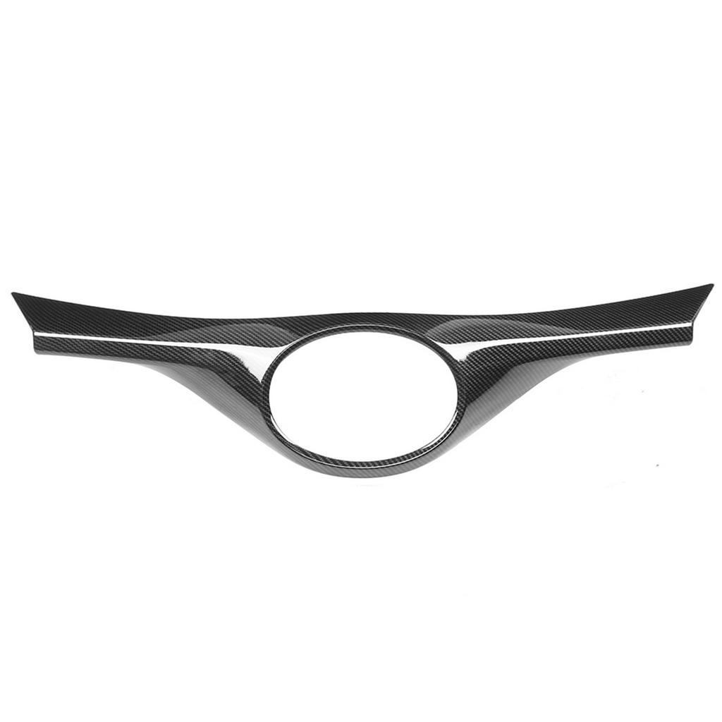 Front Upper Radiator Grille Grill Trim Carbon Fiber Style Fit for Toyota C‑HR CHR 2016‑2019