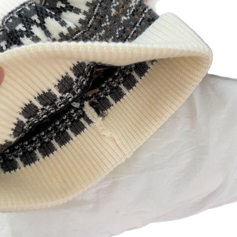 Vielseitige Damen Wollstrick-Wintermütze – Winddicht, weich und stilvoll für Pendler