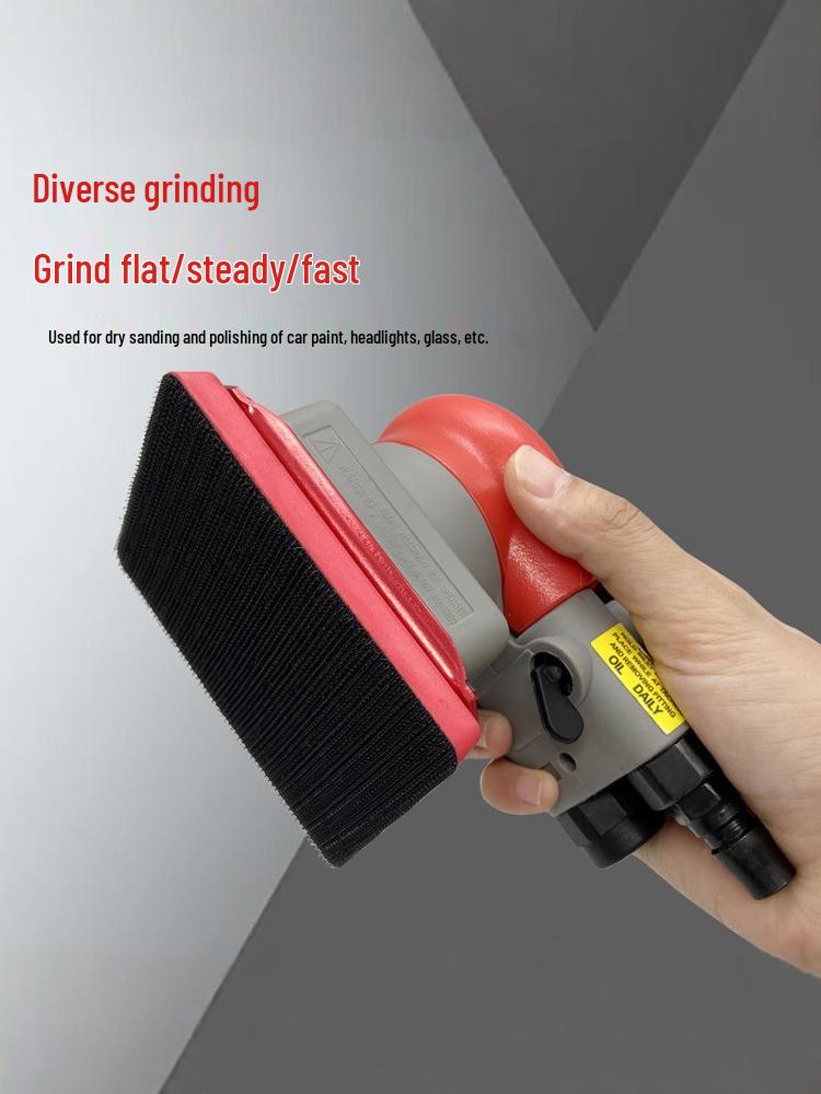 75x100 Square Pneumatic Sander - Car Paint Polishing & Dry Grinding Machine