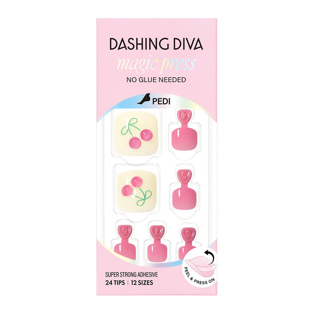 

DASHING DIVA Magic Press Nail/Pedi 62 types [NEW/Jang Won-young Pick] Pedi Cherry Berry