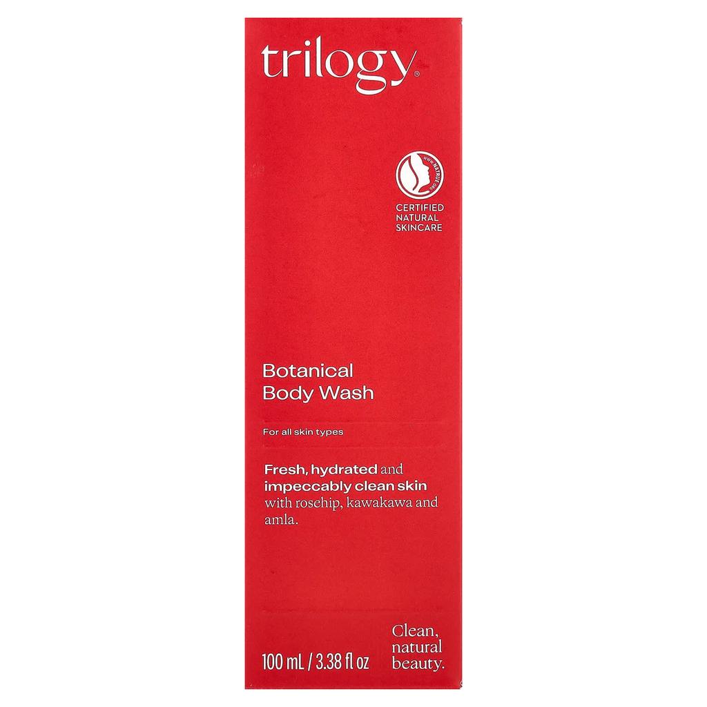 Trilogy Plant-Based Body Wash, All Skin Types, 100ml (3.38fl Oz)